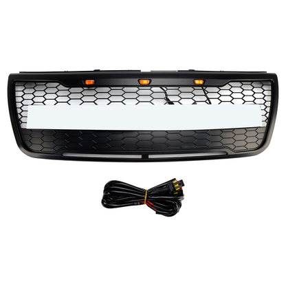 Ford Explorer 2012-2015 Front Upper Bumper Grill Grille With Lights Grey