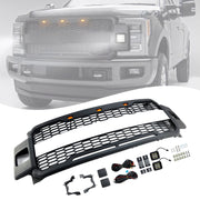 Front Bumper Grill Grille Fit 2017-2019 Ford F-250 F-350 F-450 Raptor Style