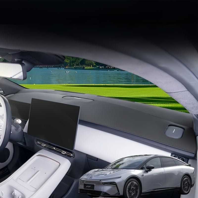Leather Dashboard Anti-Glare Mat for 2024-2026 XPENG P7+