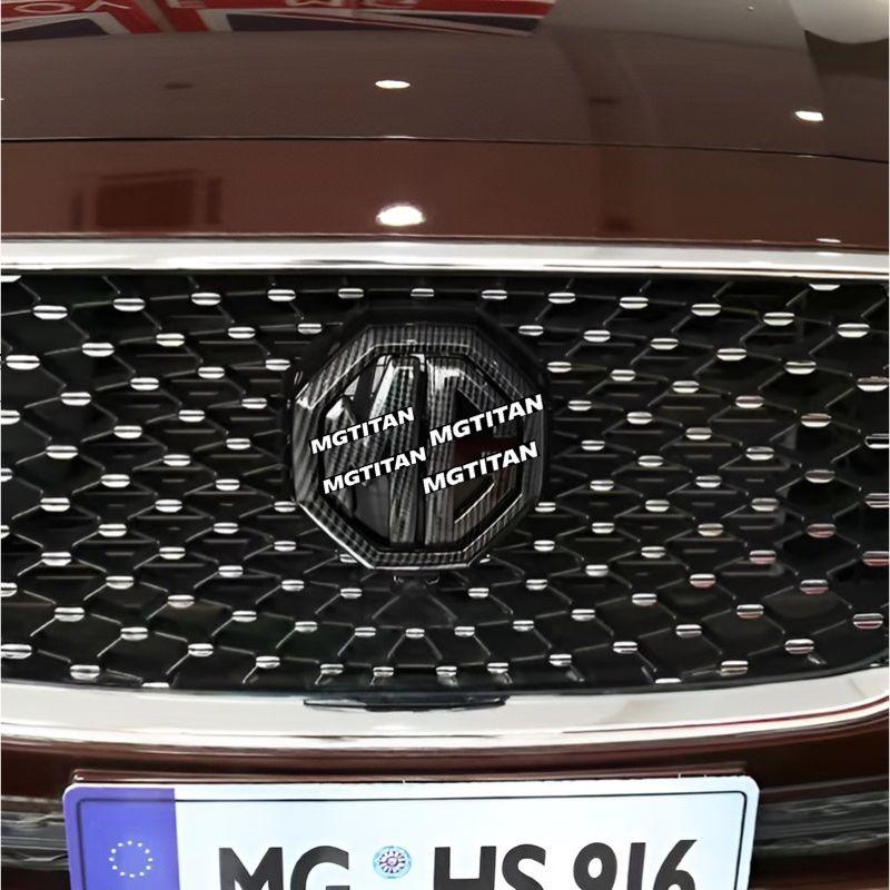 MG ZS / MG HS Front and Rear Badge Decals, Black or Carbon-Fiber