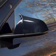 TESERY Mirror Caps for Model S / X ( Sporty Style ) - Dry Carbon Fiber Exterior Mods - Tesery Official Store