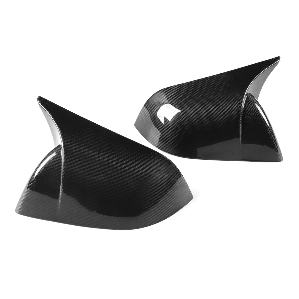 TESERY Mirror Caps for Model S / X ( Sporty Style ) - Dry Carbon Fiber Exterior Mods - Tesery Official Store