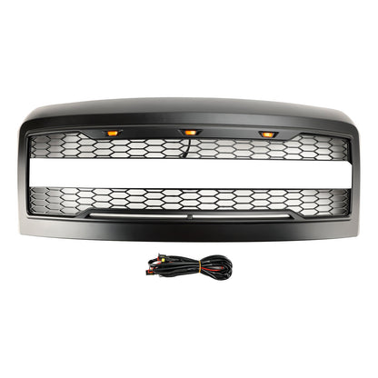 Ford F250 F350 2008-2010 Super Duty Front Bumper Grille Grill w/Lights