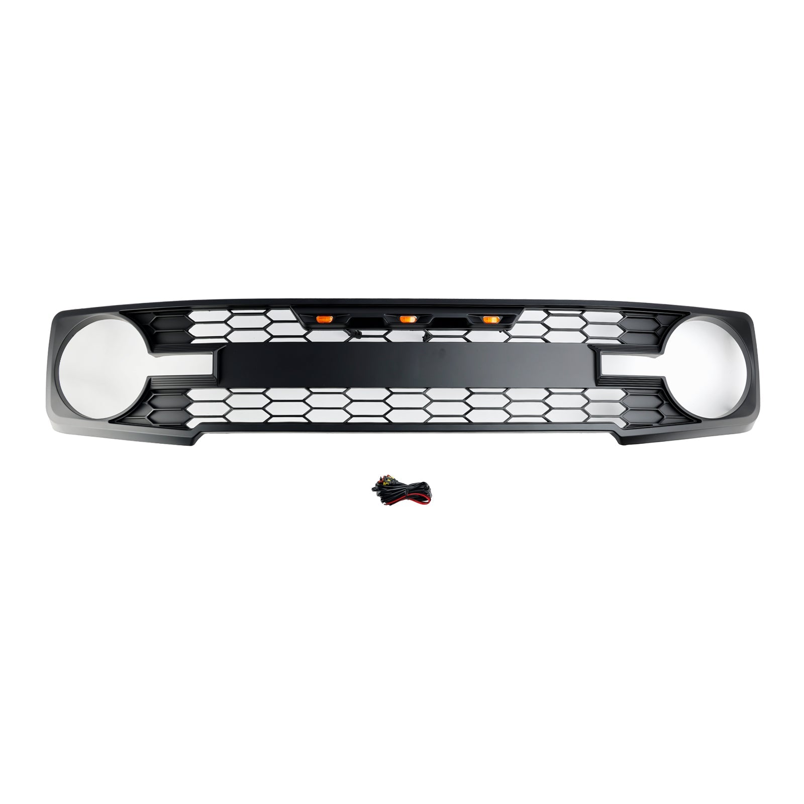 Ford Bronco 2021-2023 Black Front Bumper Grille Grill W/LED