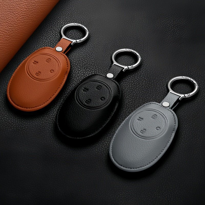 Premium Leather Key Fob Cover for Aion