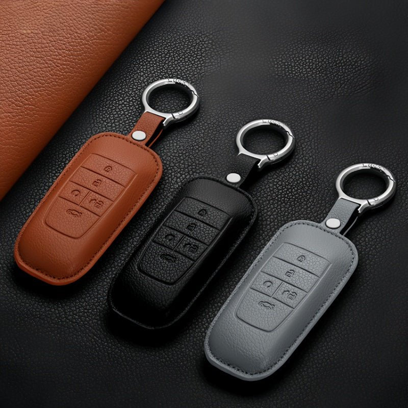 Premium Leather Key Fob Cover for Aion
