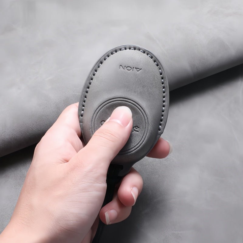 Premium Suede Leather Key Fob Cover for Aion