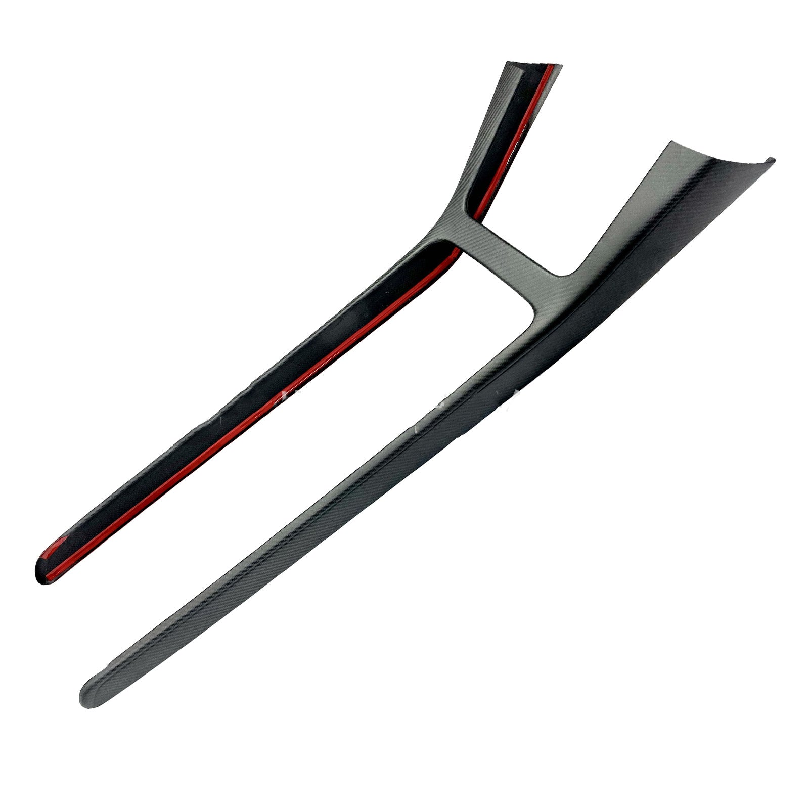 Real Dry Carbon Fiber Center Console Trim Panel for Tesla Model Y 2021 - 2024 - Tesery Official Store