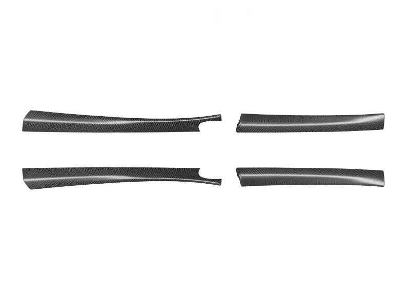 Real Dry Carbon Fiber Upper Door Trim Panel Overlay for Model 3 Highland & New Model Y - Tesery Official Store