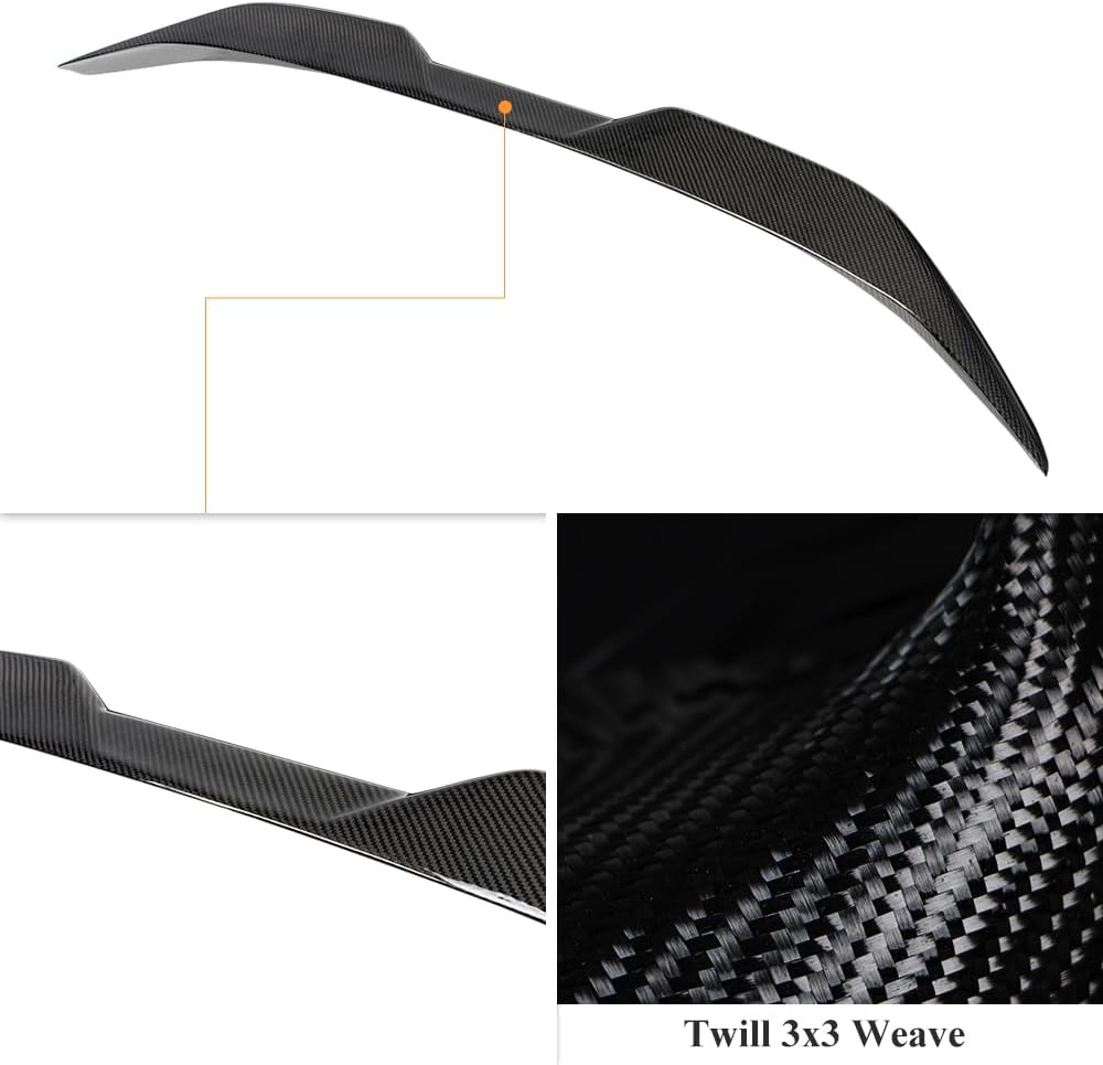 Real Carbon Fiber Trunk Spoiler for BMW 3-Series E92 Coupe E92 M3 (MP Style Motorsport Performance)