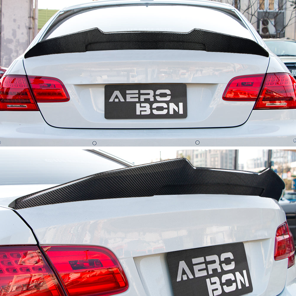 Real Carbon Fiber Trunk Spoiler for BMW 3-Series E92 Coupe E92 M3 (H Style High Kick)