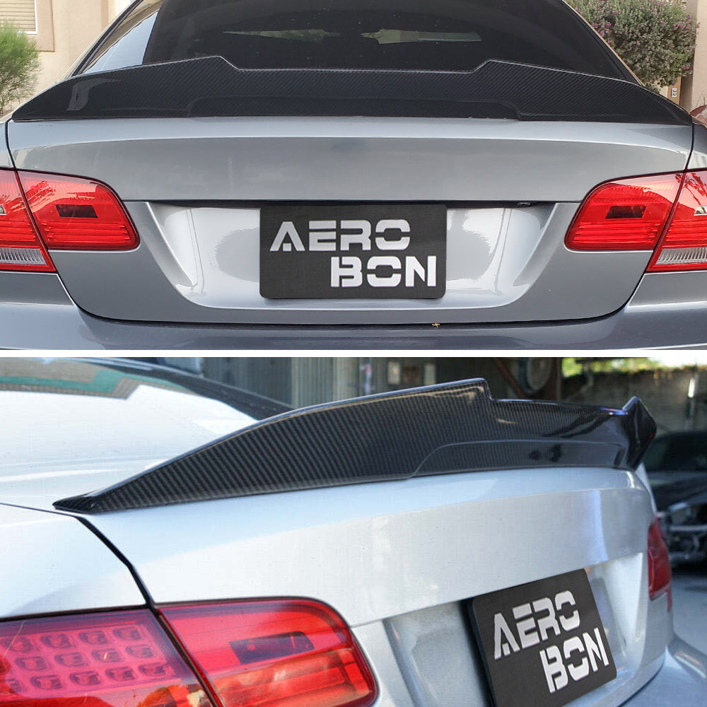 Real Carbon Fiber Trunk Spoiler for BMW 3-Series E92 Coupe E92 M3 (H Style High Kick)