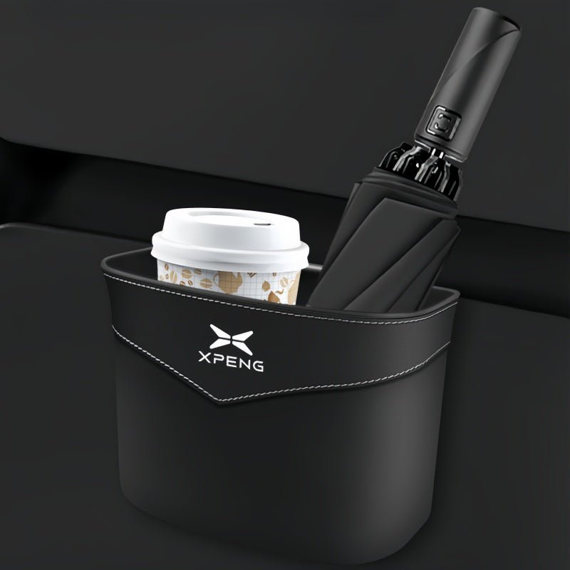 Suede Edge Car Waste Bin Hanging Organiser for XPeng