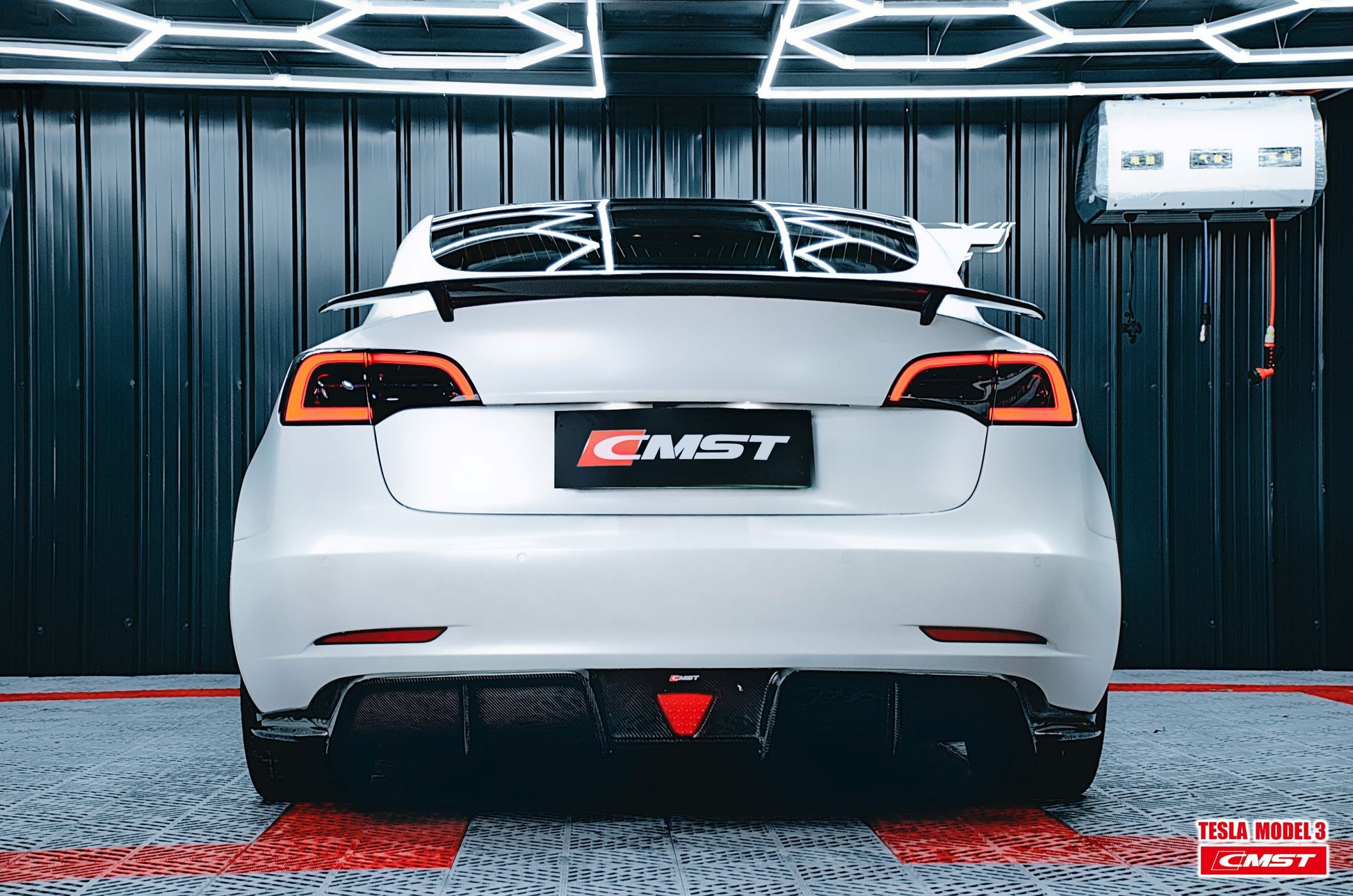 TESERY Tesla Model 3 Carbon Fiber Rear Spoiler Ver.3 - Tesery Official Store