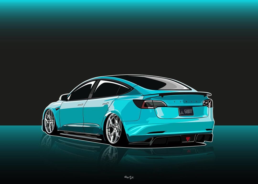 TESERY Tesla Model 3 Carbon Fiber Rear Spoiler Ver.3 - Tesery Official Store