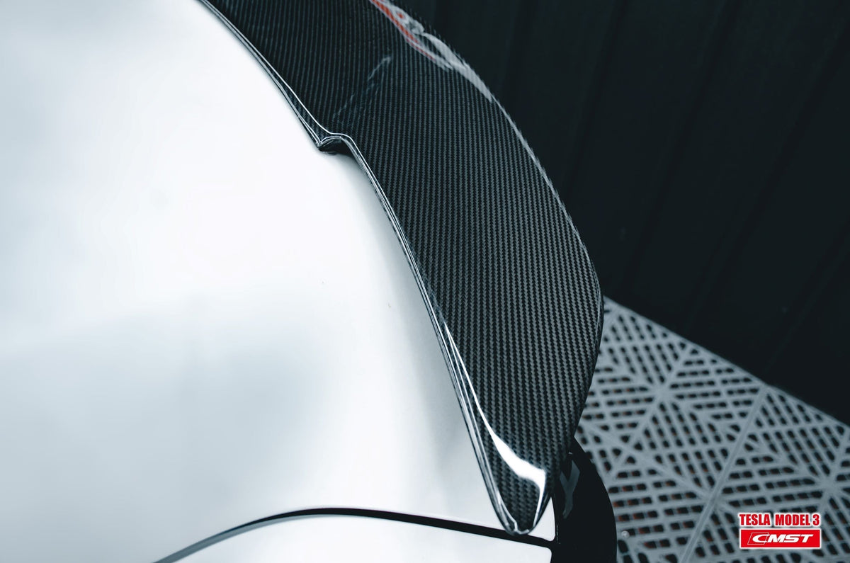 TESERY Tesla Model 3 Carbon Fiber Rear Spoiler Ver.3 - Tesery Official Store