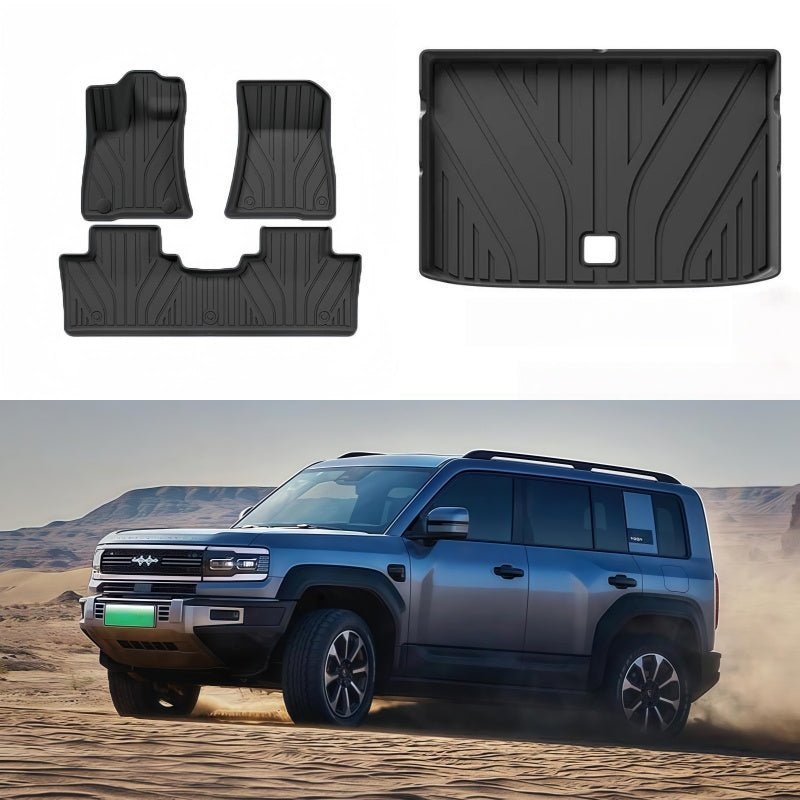 TPE Floor Mats & Trunk Mat for BYD FangChengBao Leopard 5 & Denza B5