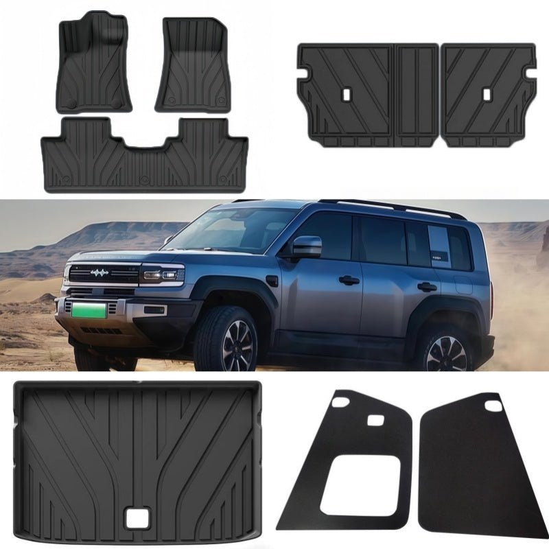 TPE Floor Mats & Trunk Mat for BYD FangChengBao Leopard 5 & Denza B5