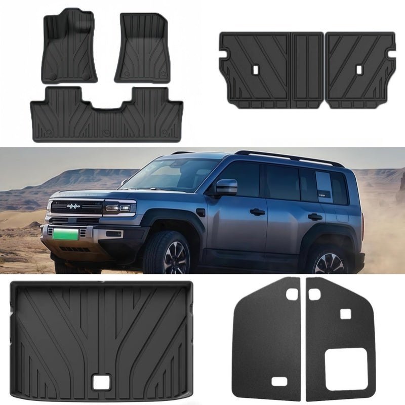 TPE Floor Mats & Trunk Mat for BYD FangChengBao Leopard 5 & Denza B5