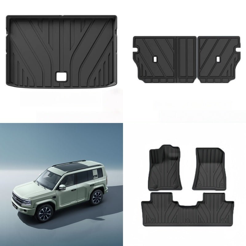 TPE Floor Mats & Trunk Mat for BYD FangChengBao Leopard 5 & Denza B5