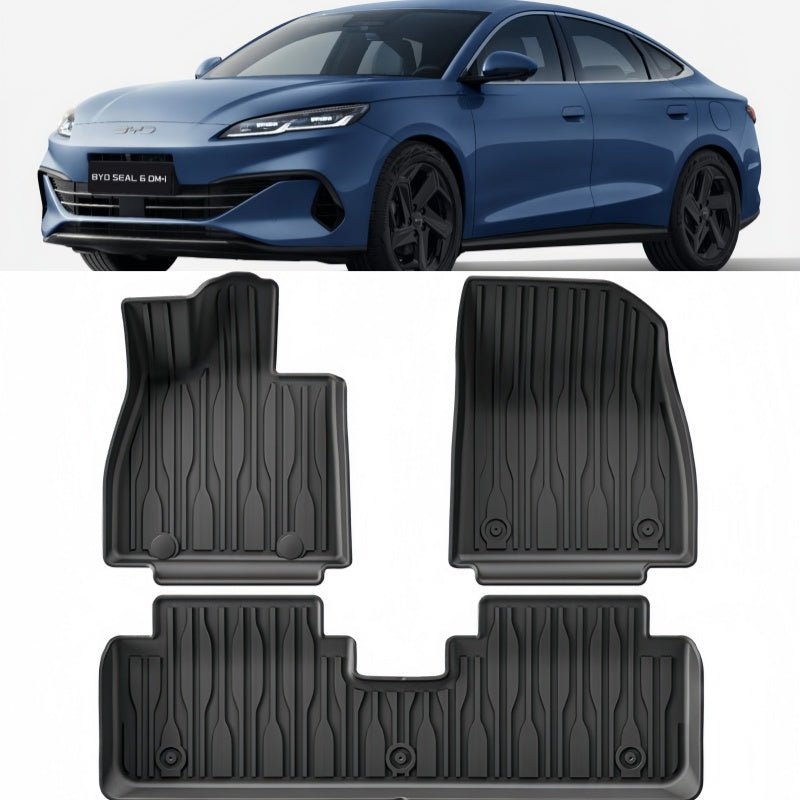 BYD Seal 6 DM-i / Touring TPE Floor Mats & Trunk Mat Options