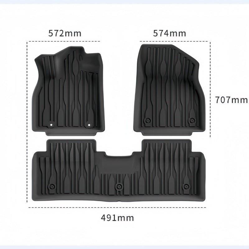 BYD Seal 6 DM-i / Touring TPE Floor Mats & Trunk Mat Options