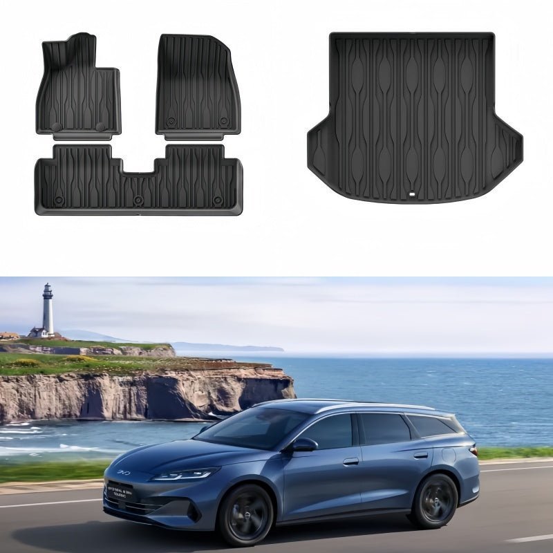 BYD Seal 6 DM-i / Touring TPE Floor Mats & Trunk Mat Options