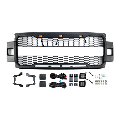 Front Bumper Grill Grille Fit 2017-2019 Ford F-250 F-350 F-450 Raptor Style