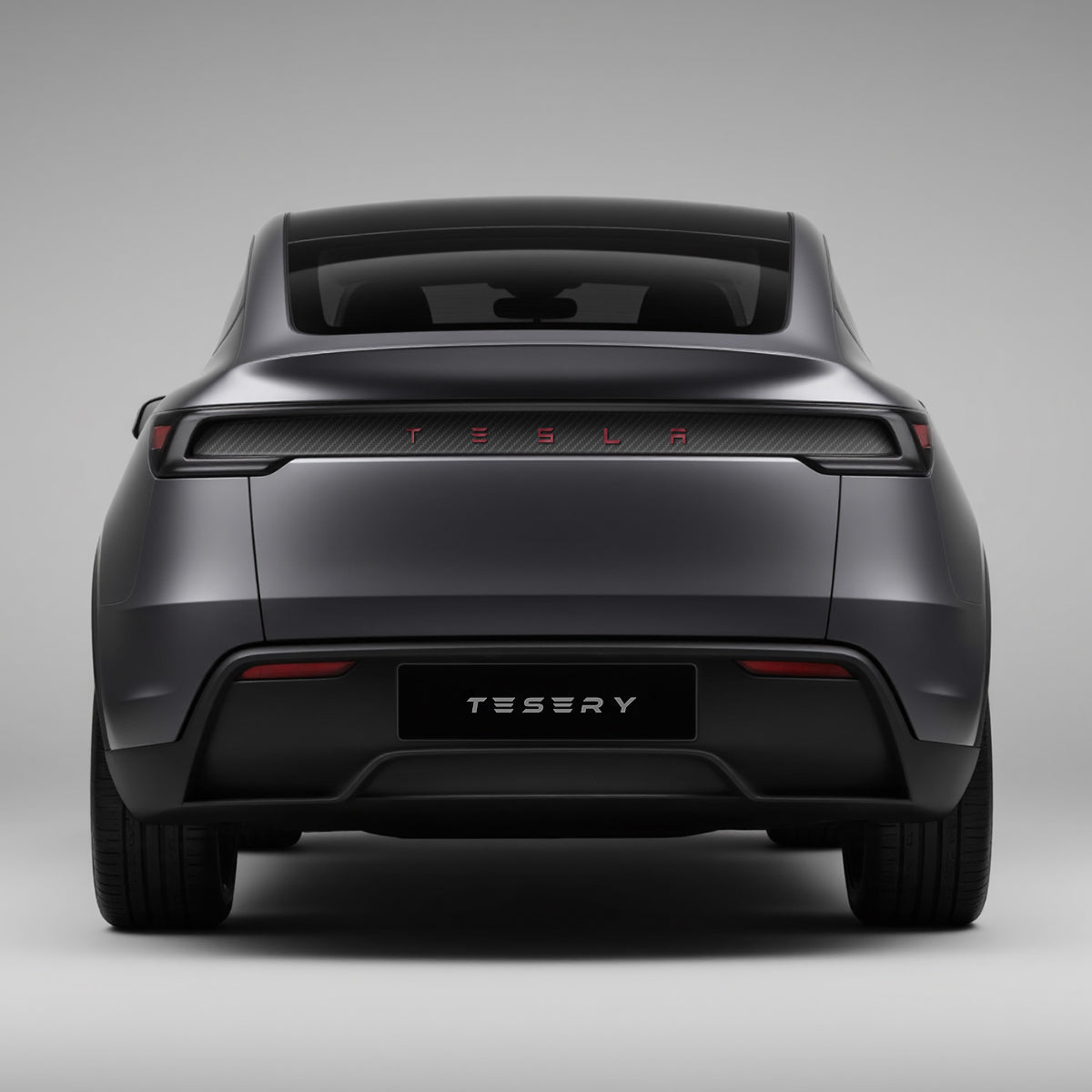 Trunk Tailgate Applique for Tesla Model Y Juniper - Real Dry Molded Carbon Fiber - Tesery Official Store