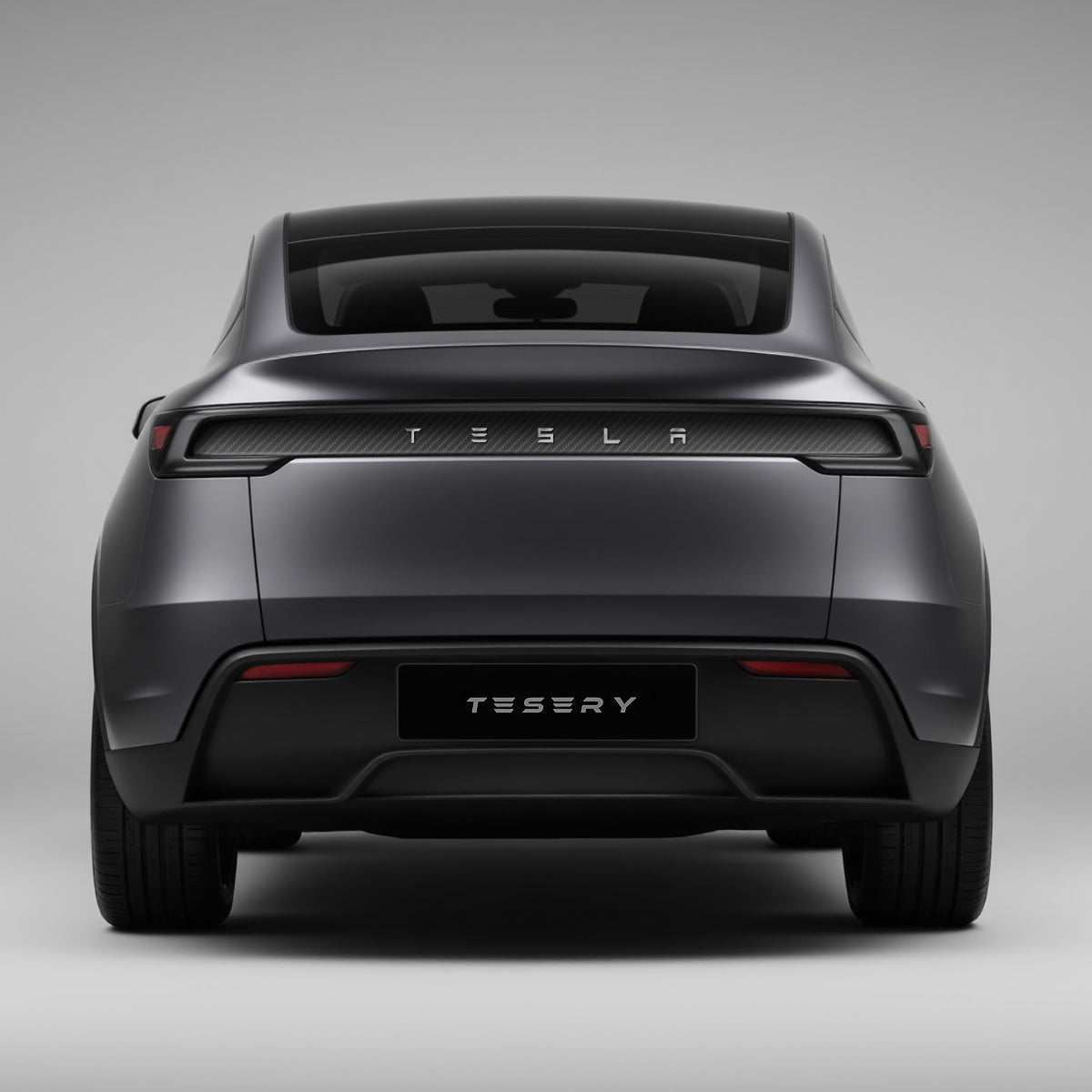 Trunk Tailgate Applique for Tesla Model Y Juniper - Real Dry Molded Carbon Fiber - Tesery Official Store