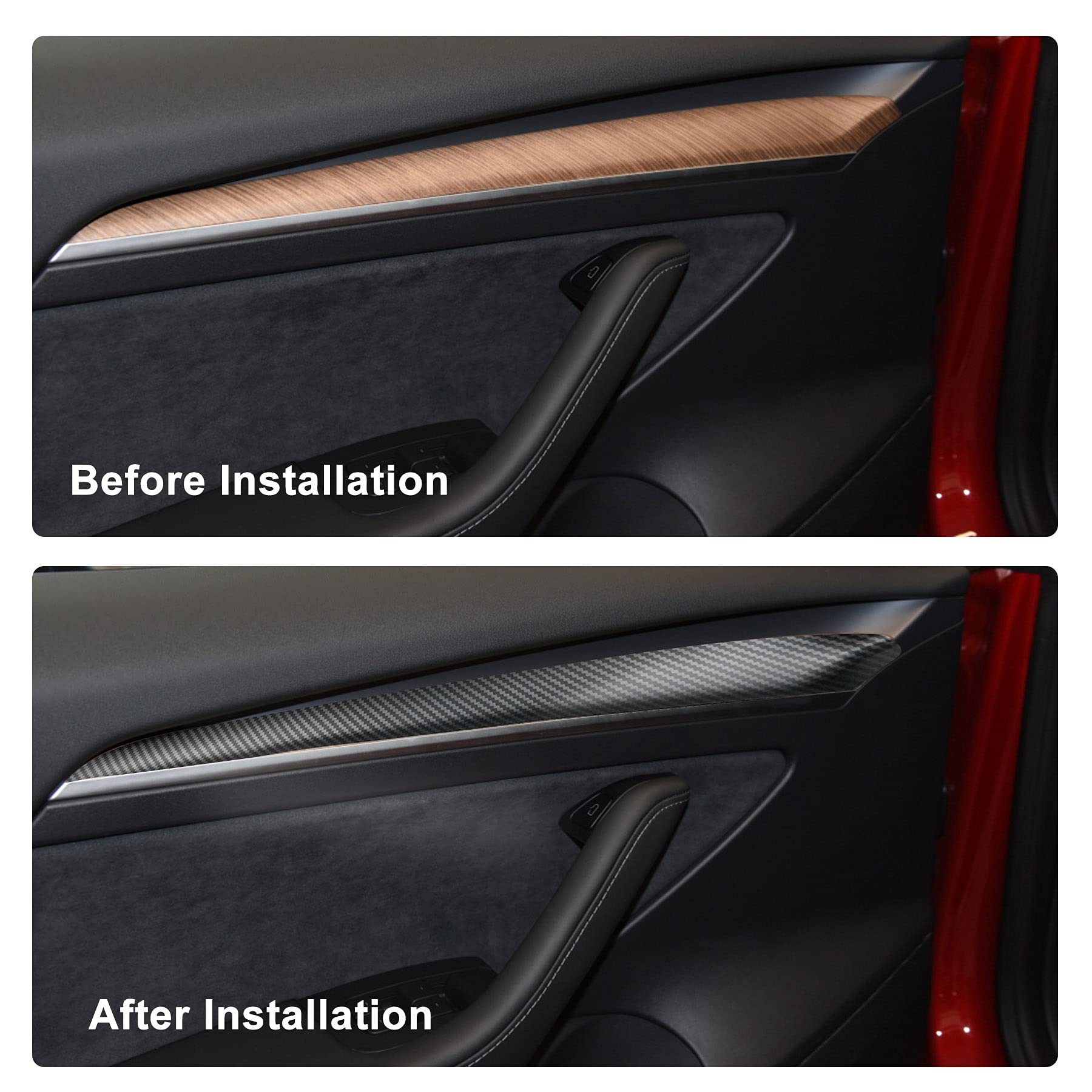 Variety Door Panel Trim for Tesla Model 3 2021 - 2023.10 & Model Y 2020 - 2024 - Tesery Official Store