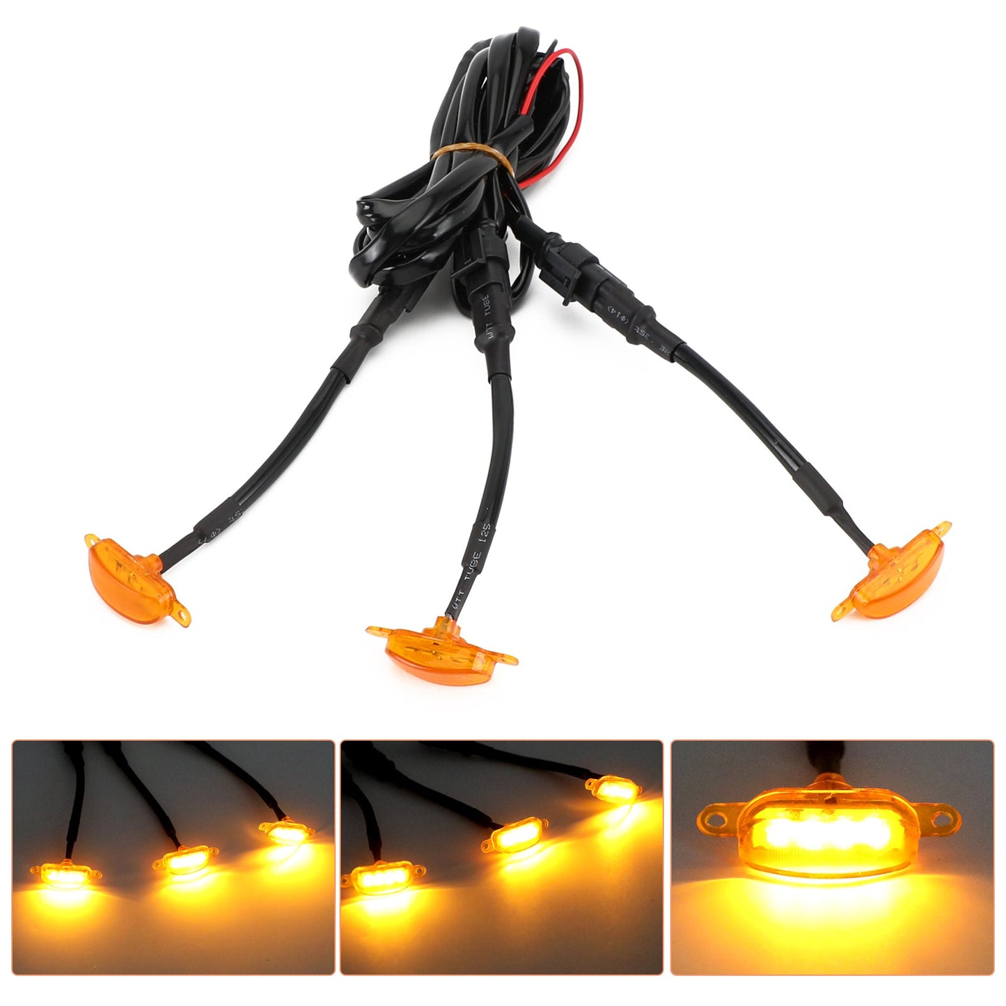 LED Lamp F-150 Ford Raptor Front Grille 3pcs Running Light