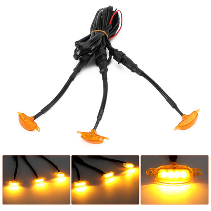 LED Lamp F-150 Ford Raptor Front Grille 3pcs Running Light