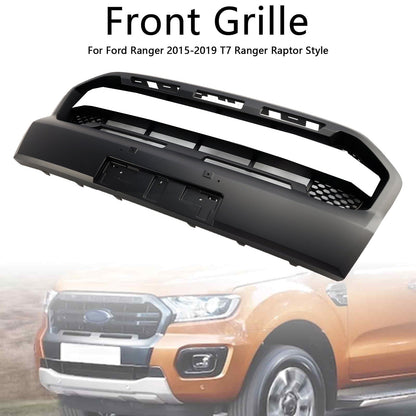 Matt Black Ranger Raptor Style Front Bumper Grille Fit Ford Ranger 2019-2023 T8